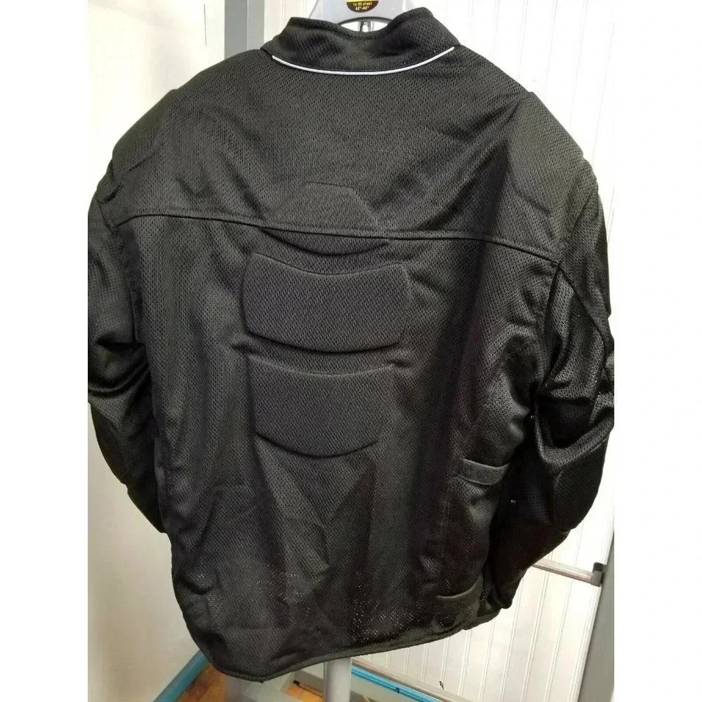 Xelement CF2157 Black Mesh Motorcycle Jacket - Picture 4 of 5